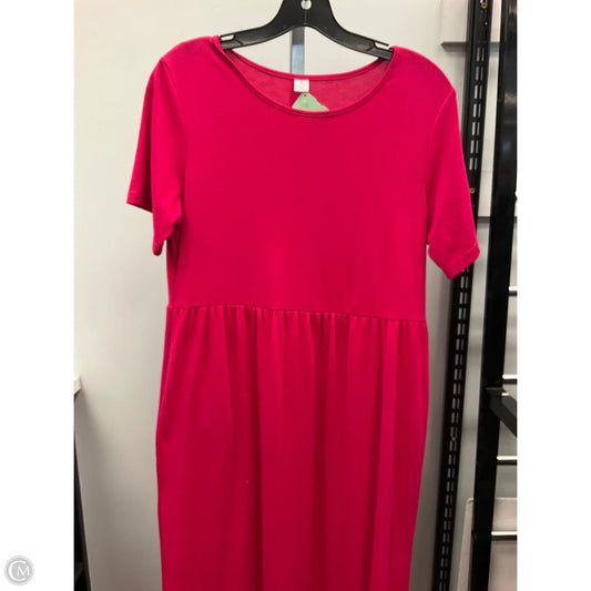 Dress Casual Midi By Clothes Mentor In Pink, Size: M