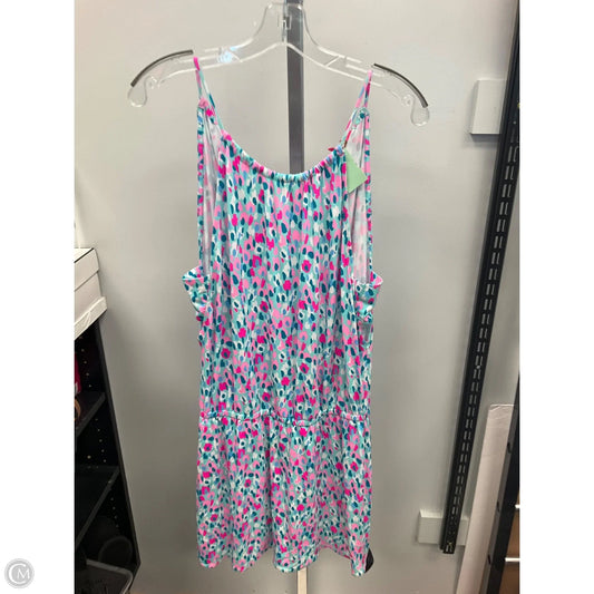 Romper Designer By Lilly Pulitzer In Blue & Pink, Size: S