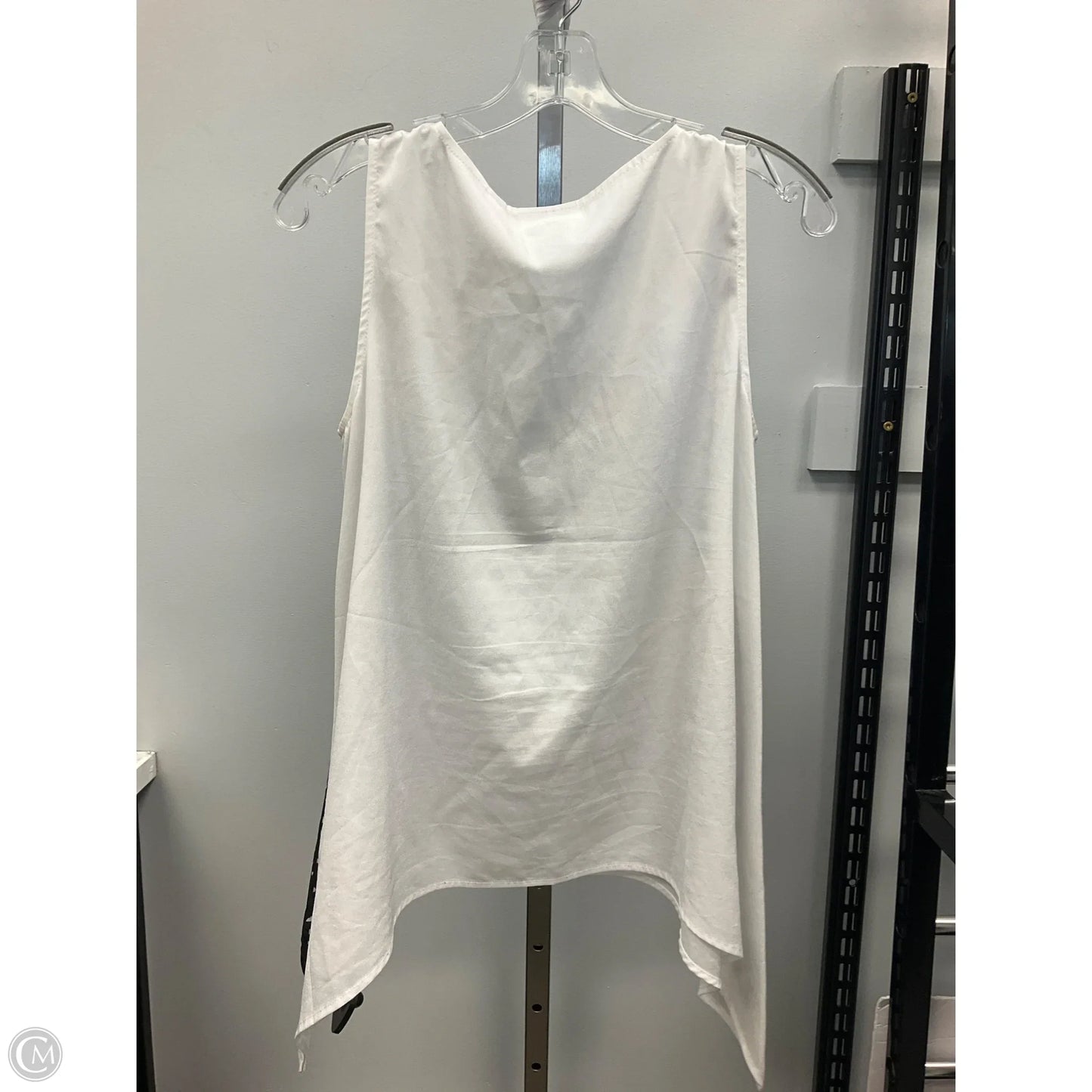 Top Sleeveless By New York And Co In Black & White, Size: S