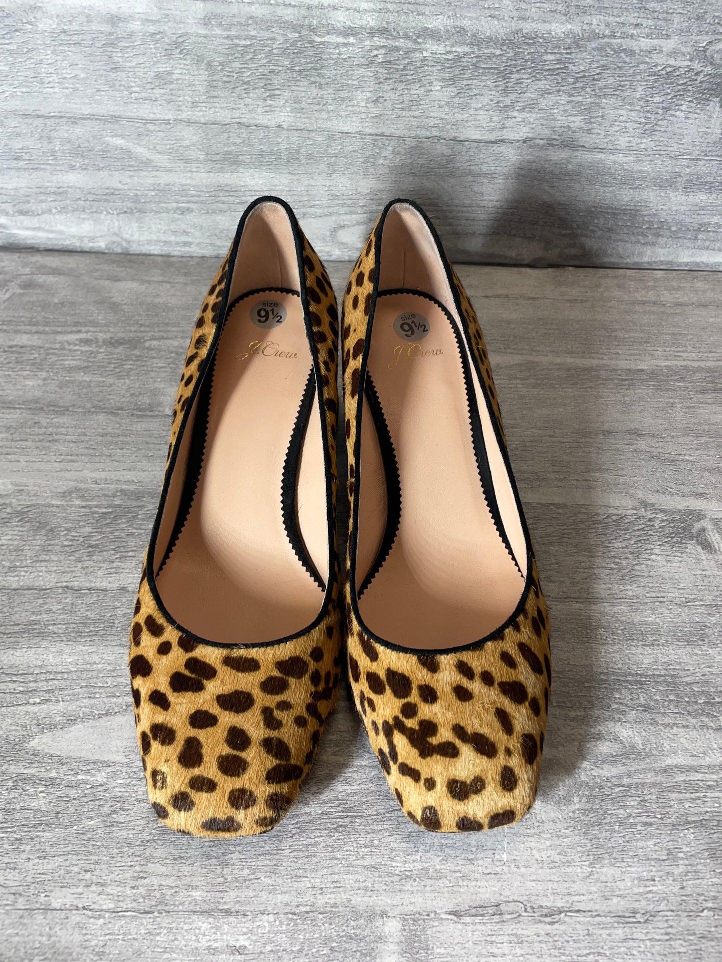 Shoes Heels Block By J. Crew In Animal Print, Size: 9.5