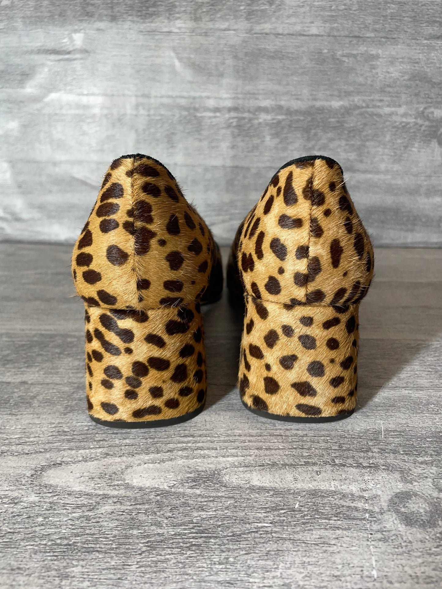 Shoes Heels Block By J. Crew In Animal Print, Size: 9.5