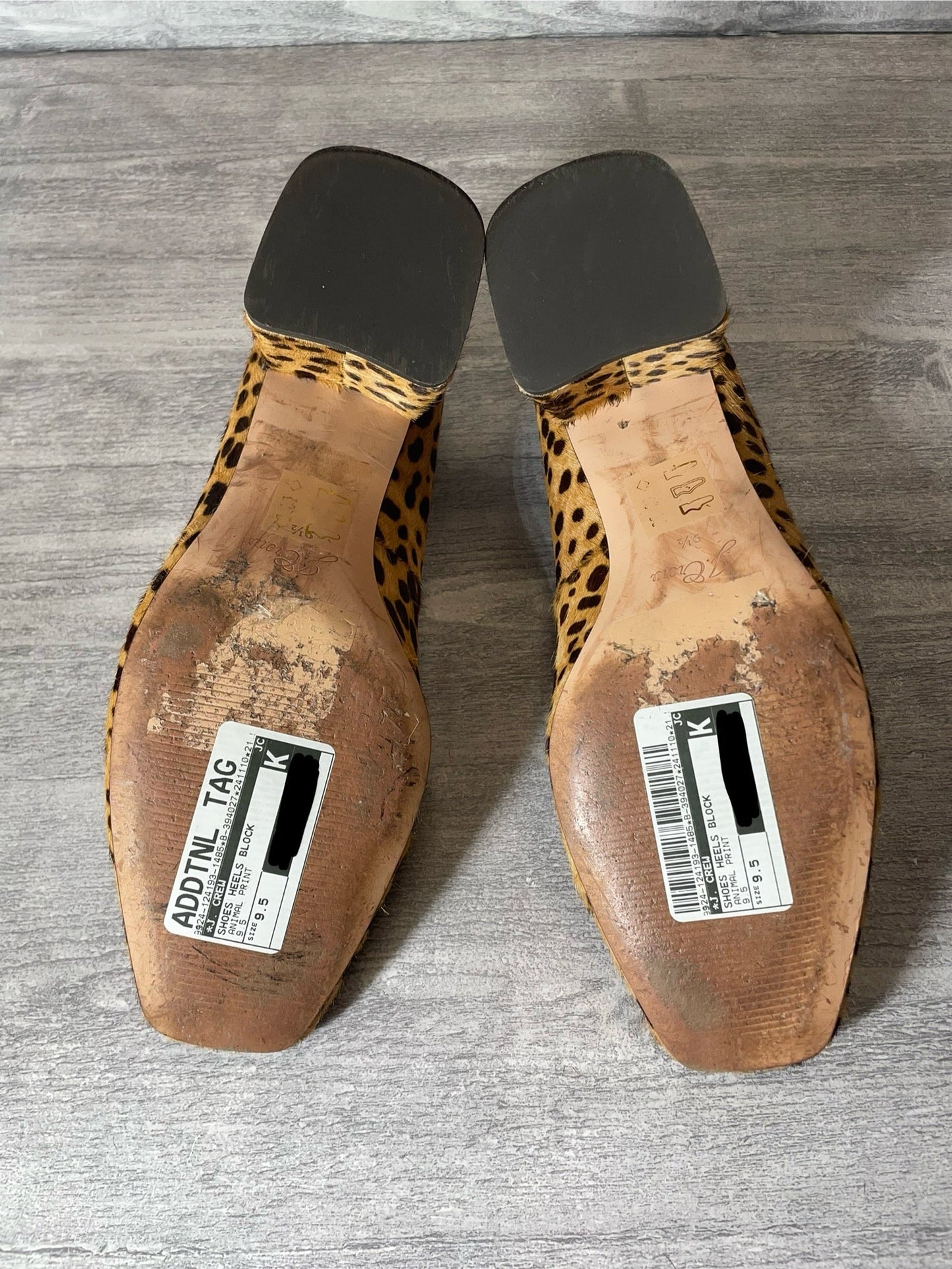 Shoes Heels Block By J. Crew In Animal Print, Size: 9.5