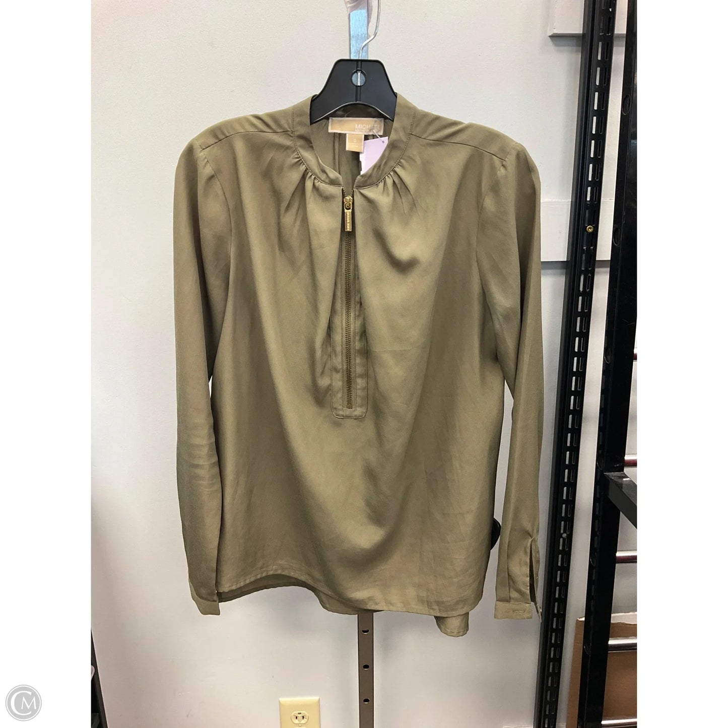Top Long Sleeve By Michael By Michael Kors In Green, Size: 0