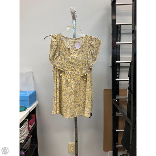Top Sleeveless By Max Studio In Yellow, Size: S