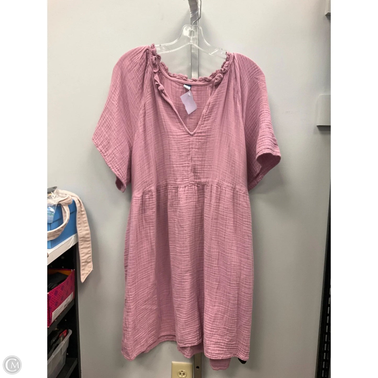 Dress Casual Short By Old Navy In Pink, Size: Xl