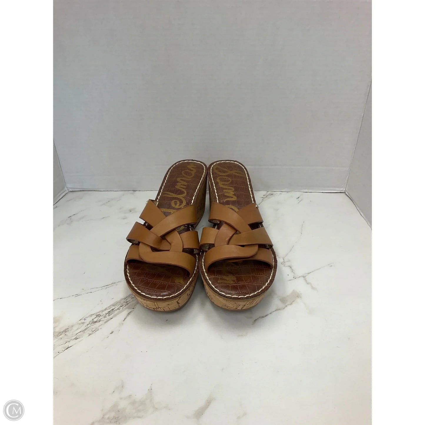 Shoes Heels Wedge By Sam Edelman In Brown, Size: 9