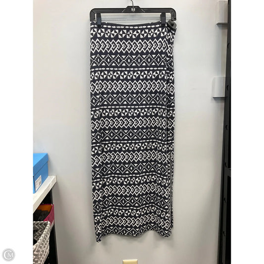 Skirt Maxi By Loft In Blue & White, Size: S