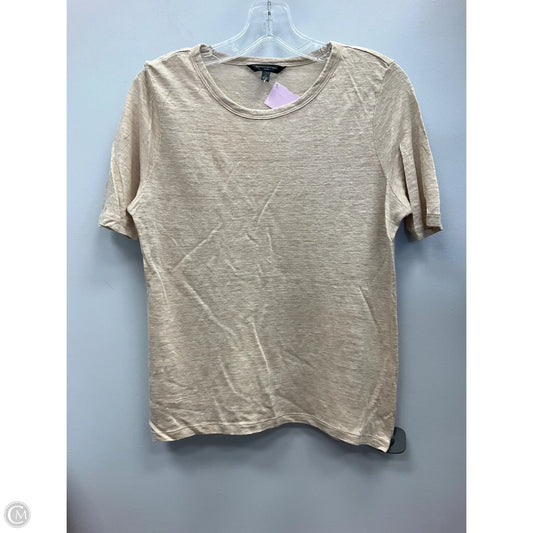 Top Short Sleeve By Banana Republic In Tan, Size: Mp