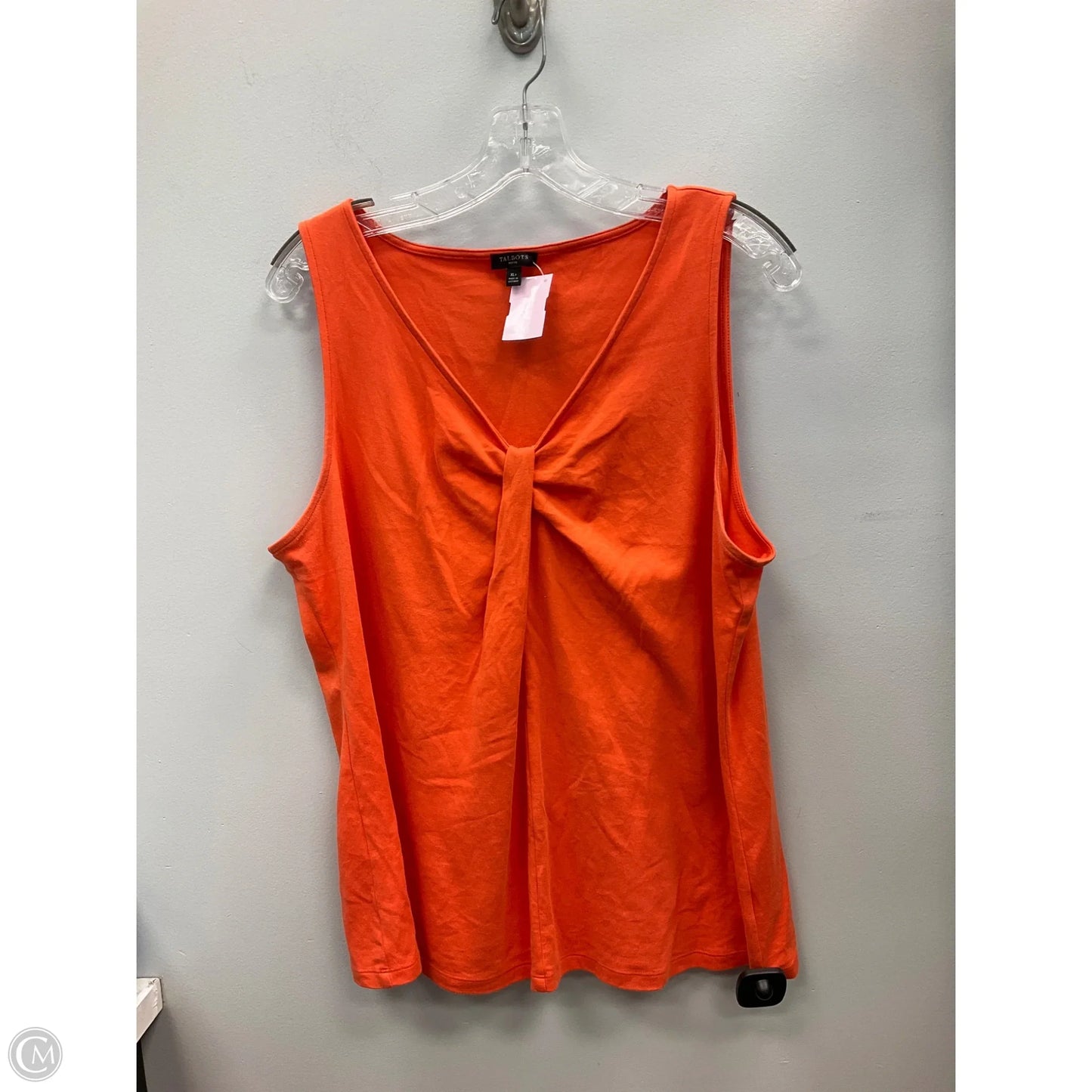 Top Sleeveless By Talbots In Orange, Size: Xlp