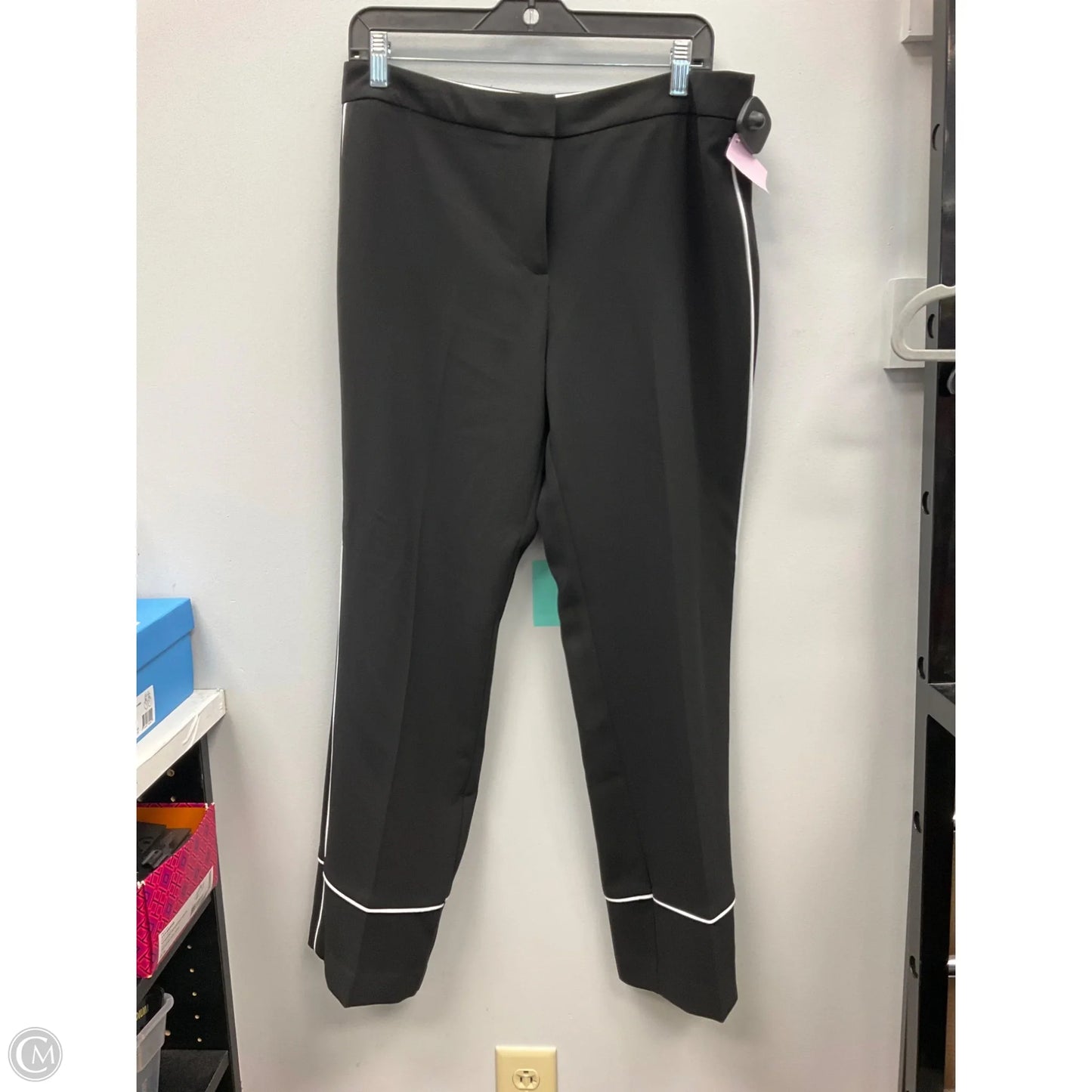 Pants Dress By Tahari In Black & White, Size: 10