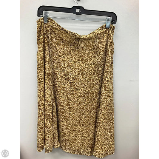 Skirt Midi By Norton Mcnaughton In Tan, Size: 12