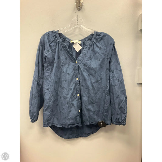 Top Long Sleeve By Kerri Rosenthal In Blue, Size: Xs