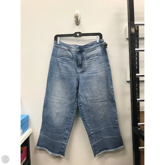 Jeans Wide Leg By Talbots In Blue, Size: 10p