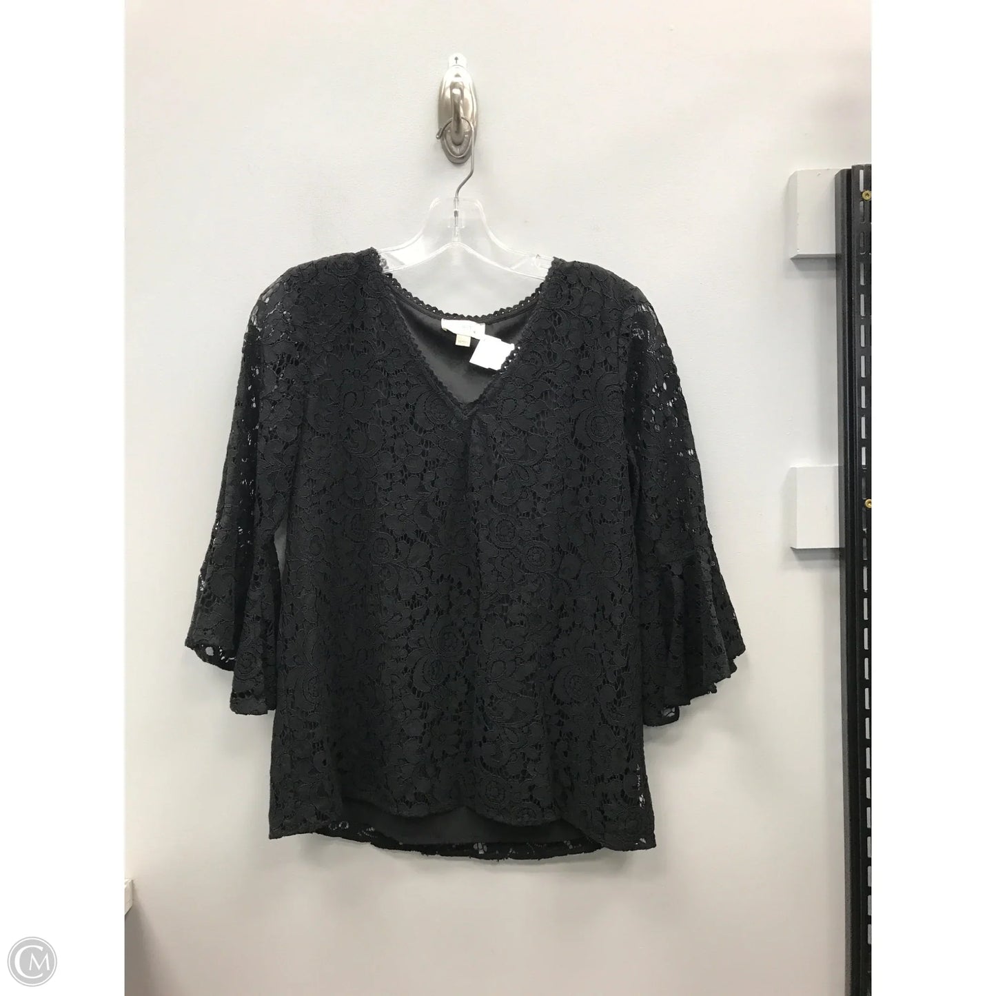 Top 3/4 Sleeve By Loft In Black, Size: Xs