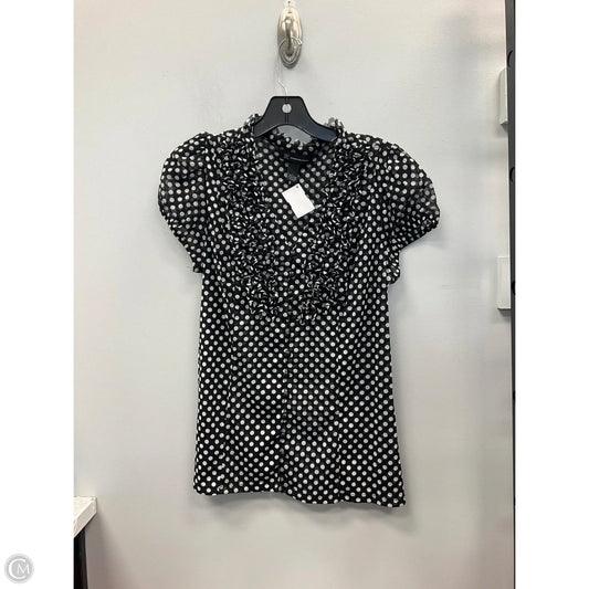 Top Short Sleeve By Inc In Polkadot Pattern, Size: L