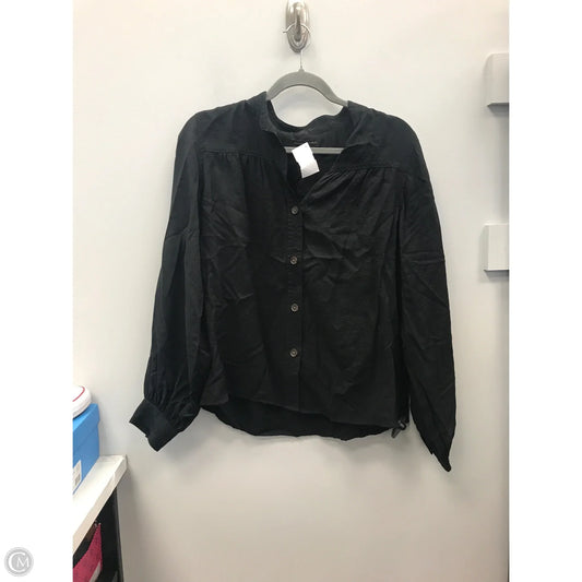 Top Long Sleeve By Banana Republic In Black, Size: M