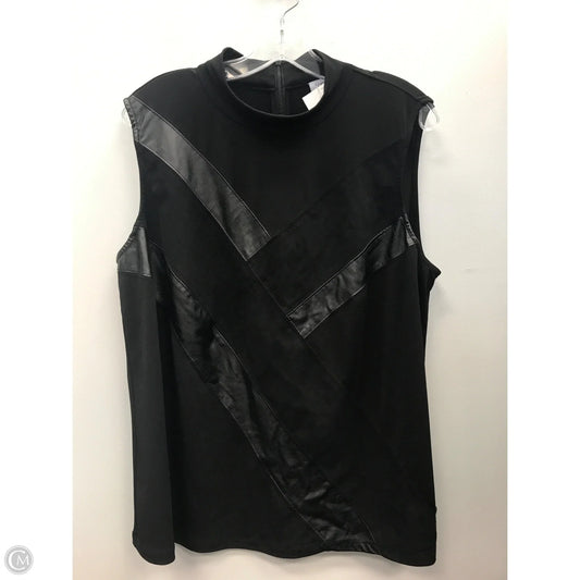 Top Sleeveless By Calvin Klein In Black, Size: Xl