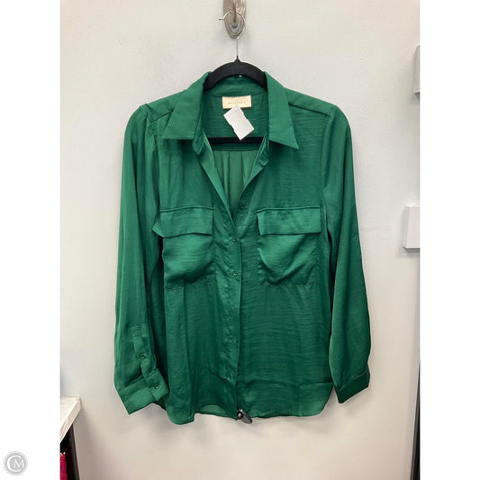 Top Long Sleeve By Melloday In Green, Size: M