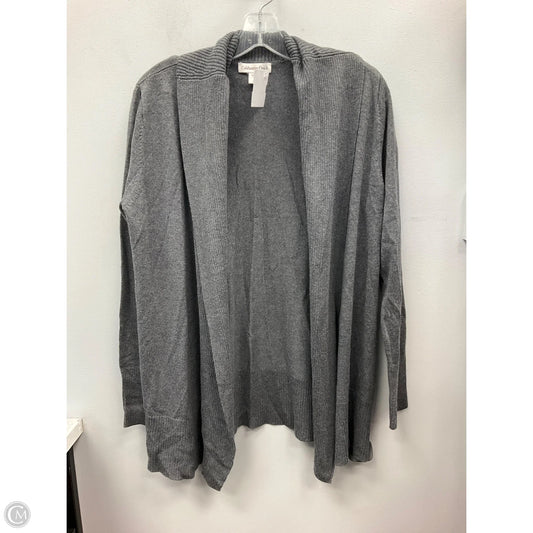 Sweater Cardigan By Coldwater Creek In Grey, Size: M