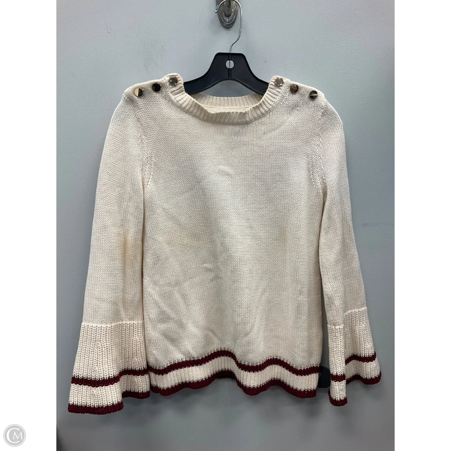 Sweater By Loft In Cream, Size: Xs