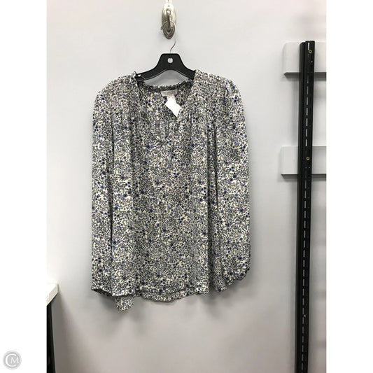 Top Long Sleeve By Rachel Zoe In Floral Print, Size: Xl