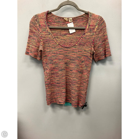 Sweater Short Sleeve By Moth In Multi-colored, Size: S