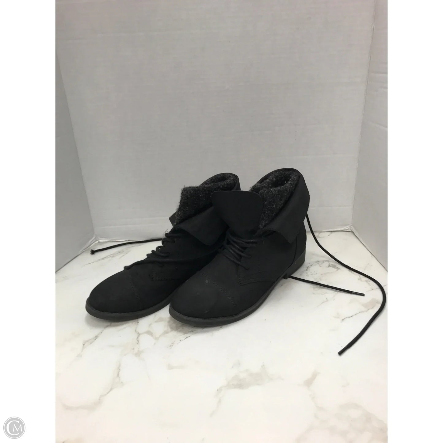 Boots Ankle Flats By Madden Girl In Black, Size: 7