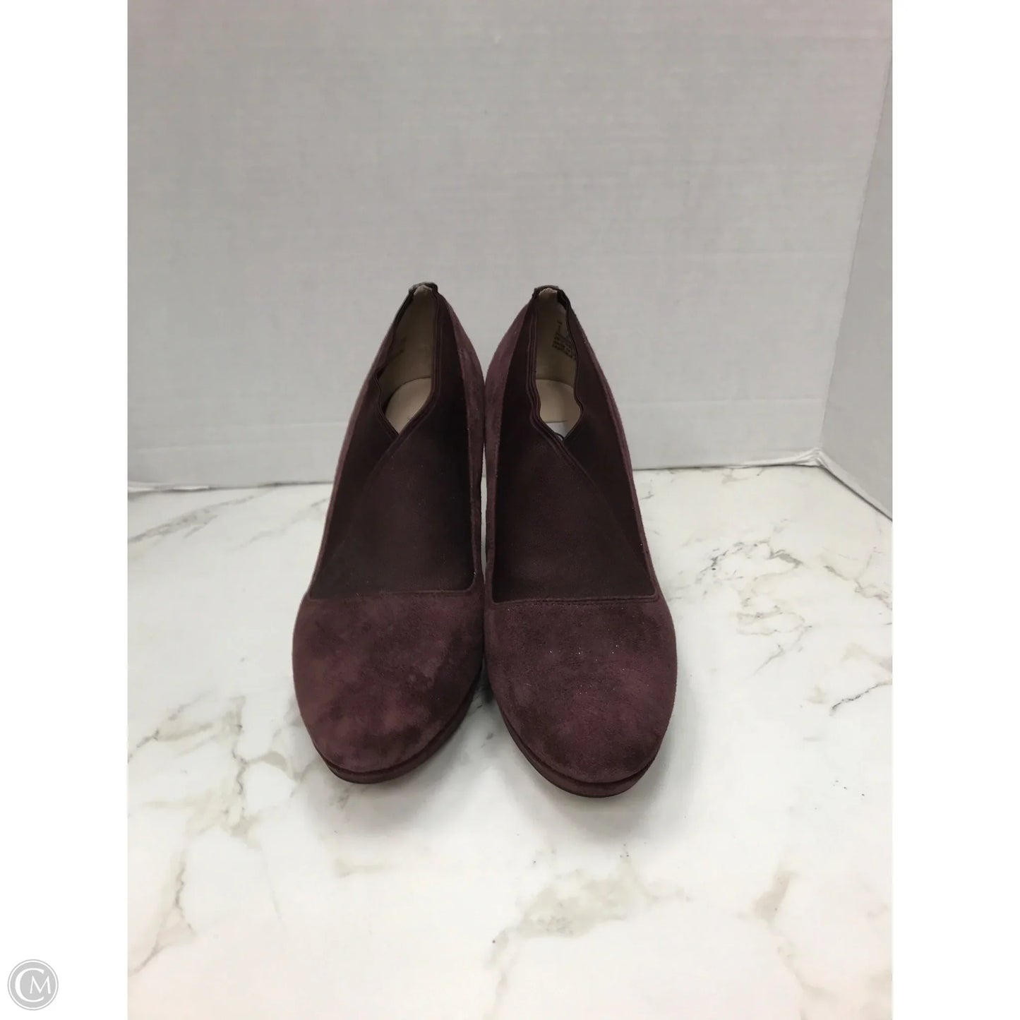 Shoes Heels Stiletto By Clarks In Maroon, Size: 7.5