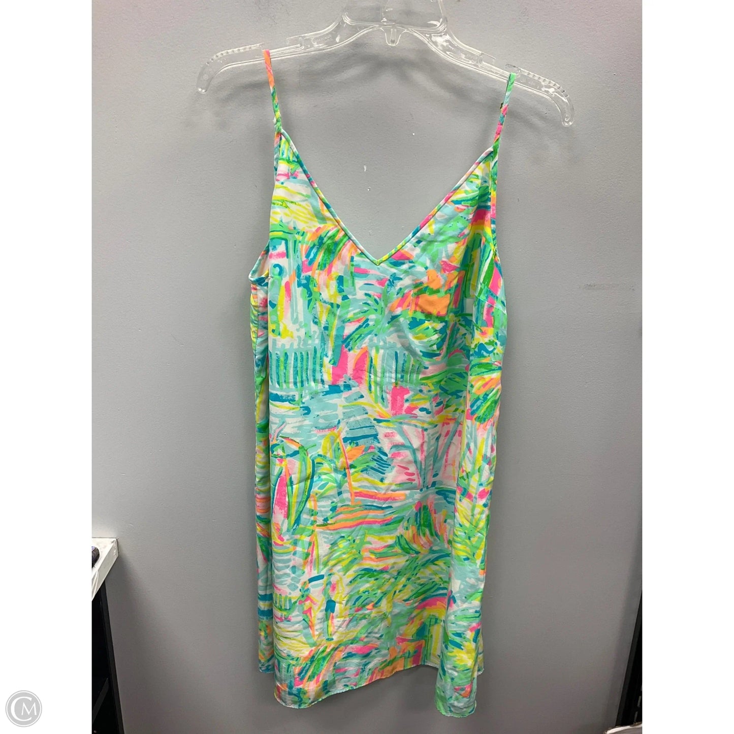 Dress Designer By Lilly Pulitzer In Green & Pink, Size: L