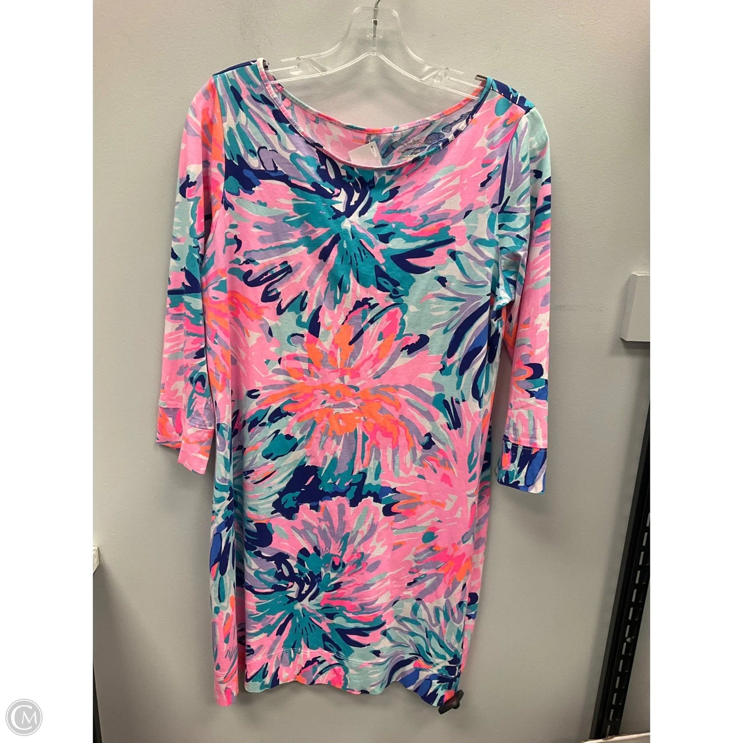 Dress Designer By Lilly Pulitzer In Blue & Pink, Size: L