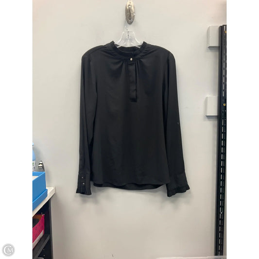Top Long Sleeve By Calvin Klein In Black, Size: L