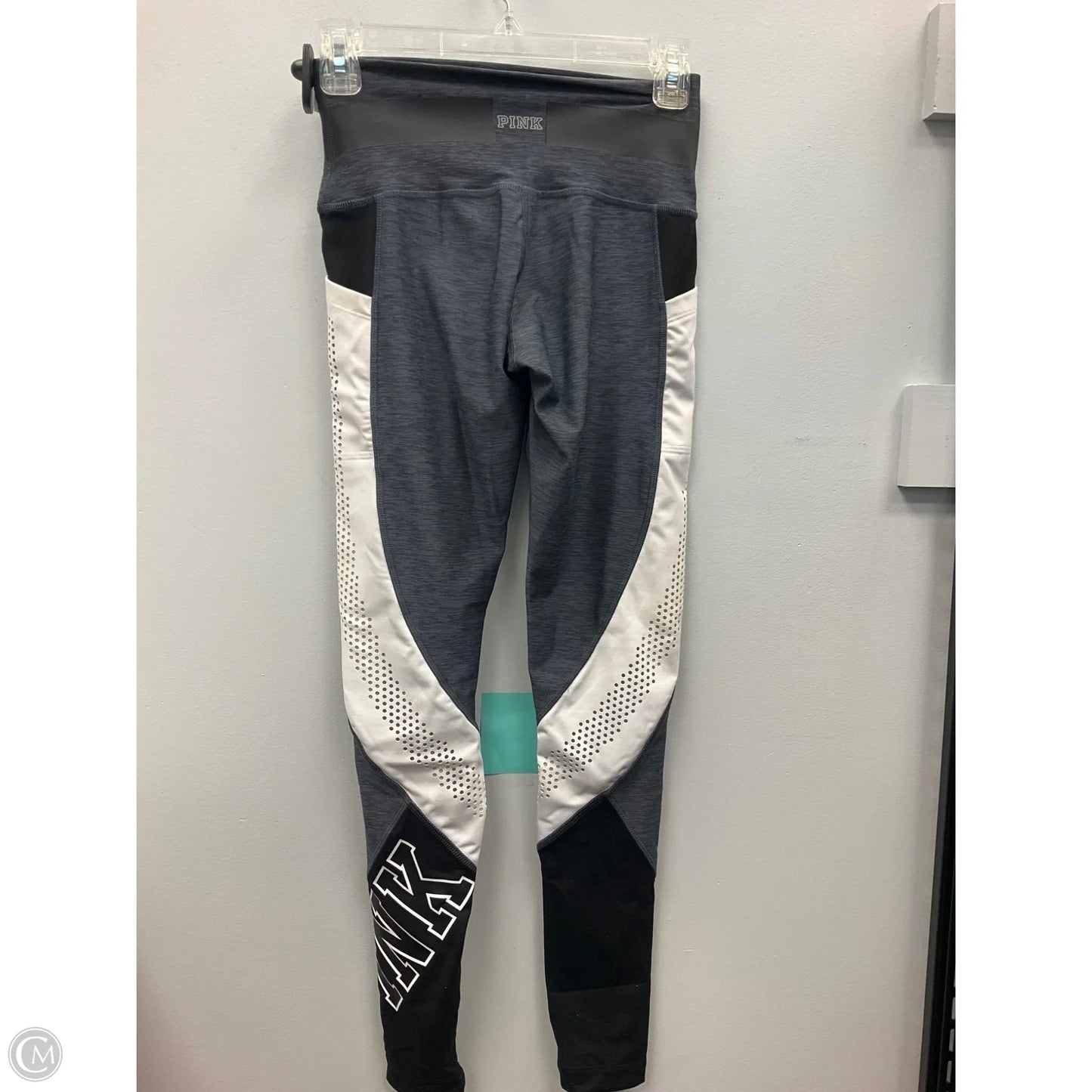 Athletic Leggings By Pink In Grey, Size: Xs