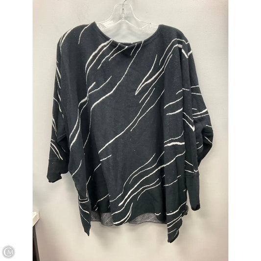 Sweater By Alfani In Black & White, Size: M