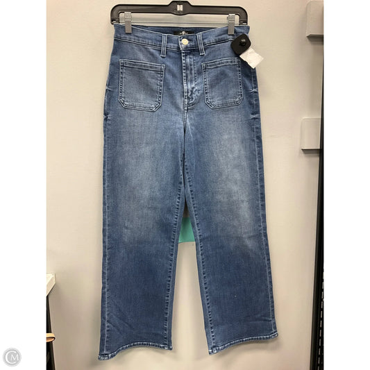 Jeans Boot Cut By 7 For All Mankind In Blue, Size: 6