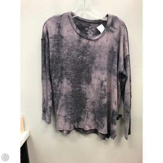 Top Long Sleeve By American Eagle In Purple, Size: M