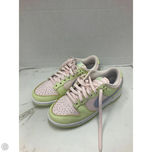 Shoes Sneakers By Nike In Green & Pink, Size: 7.5