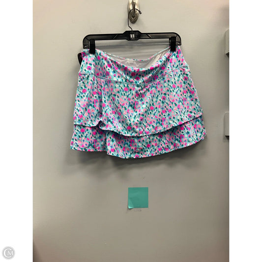 Skort Designer By Lilly Pulitzer In Blue & Pink, Size: L