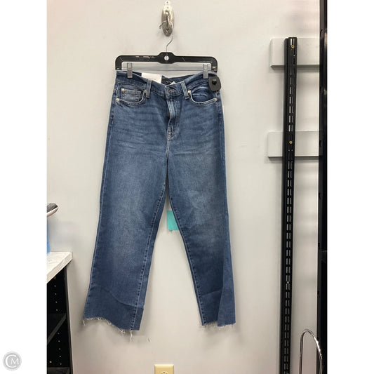Jeans Cropped By 7 For All Mankind In Blue, Size: 6