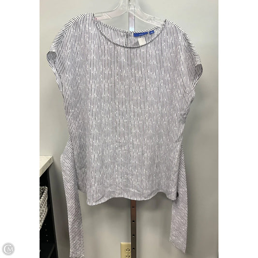 Top Sleeveless By Apt 9 In Striped Pattern, Size: L