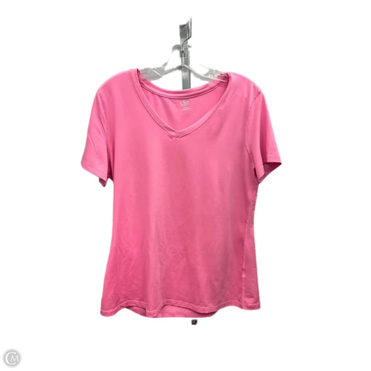 Athletic Top Short Sleeve By Clothes Mentor In Pink, Size: L
