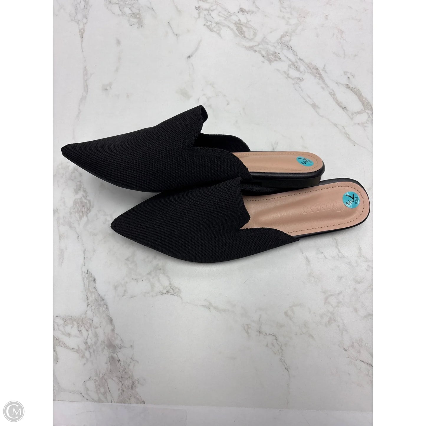 Shoes Flats By Clothes Mentor In Black, Size: 7.5