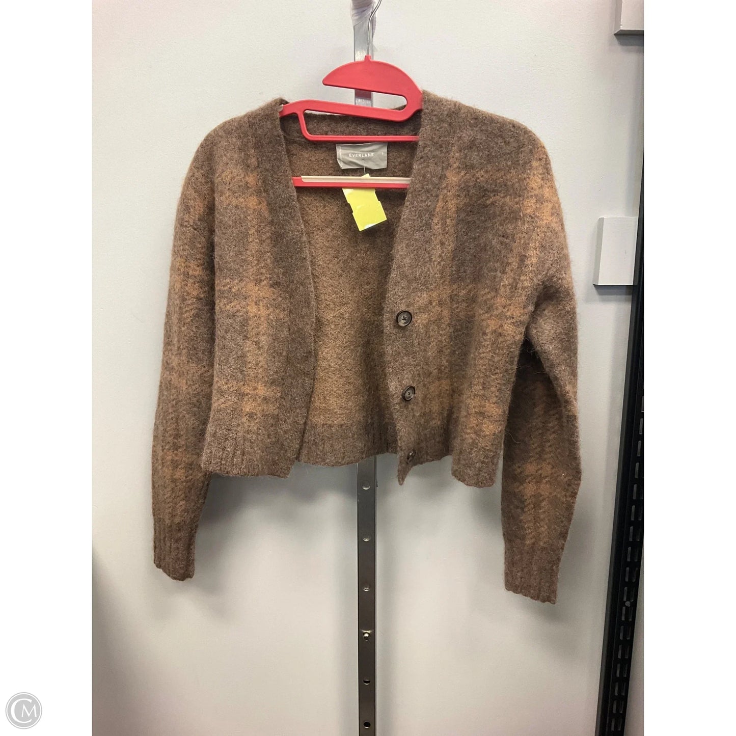 Sweater Cardigan By Everlane In Tan, Size: S