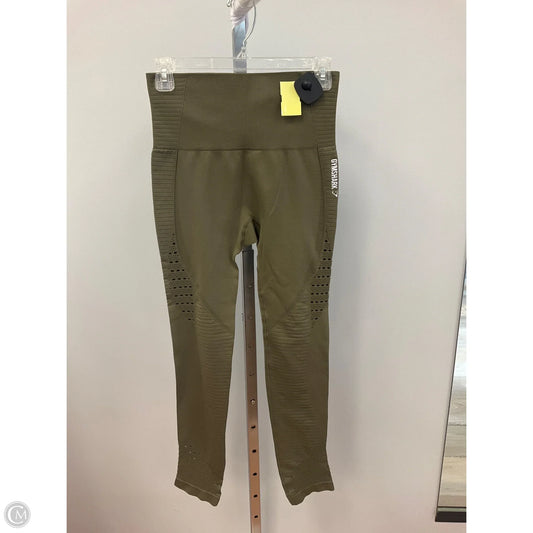 Athletic Leggings By Gym Shark In Green, Size: S