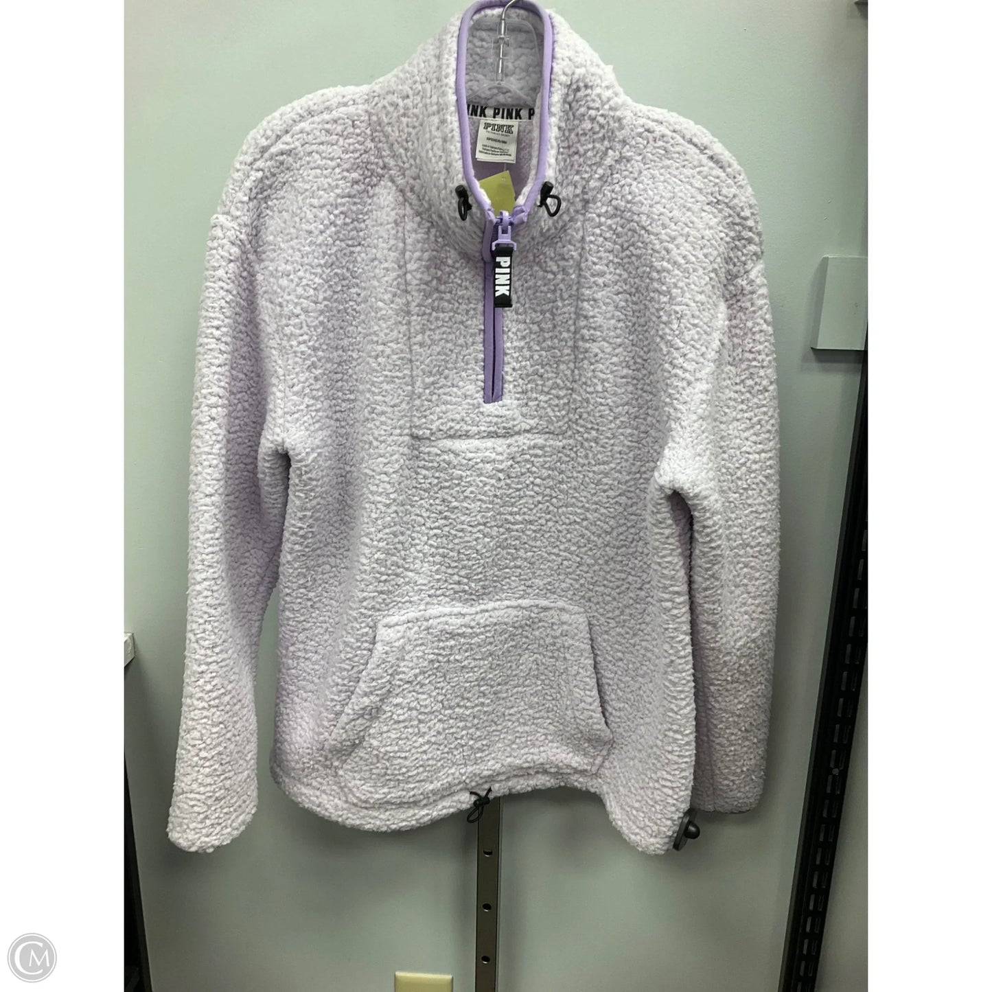 Jacket Fleece By Pink In Purple, Size: S
