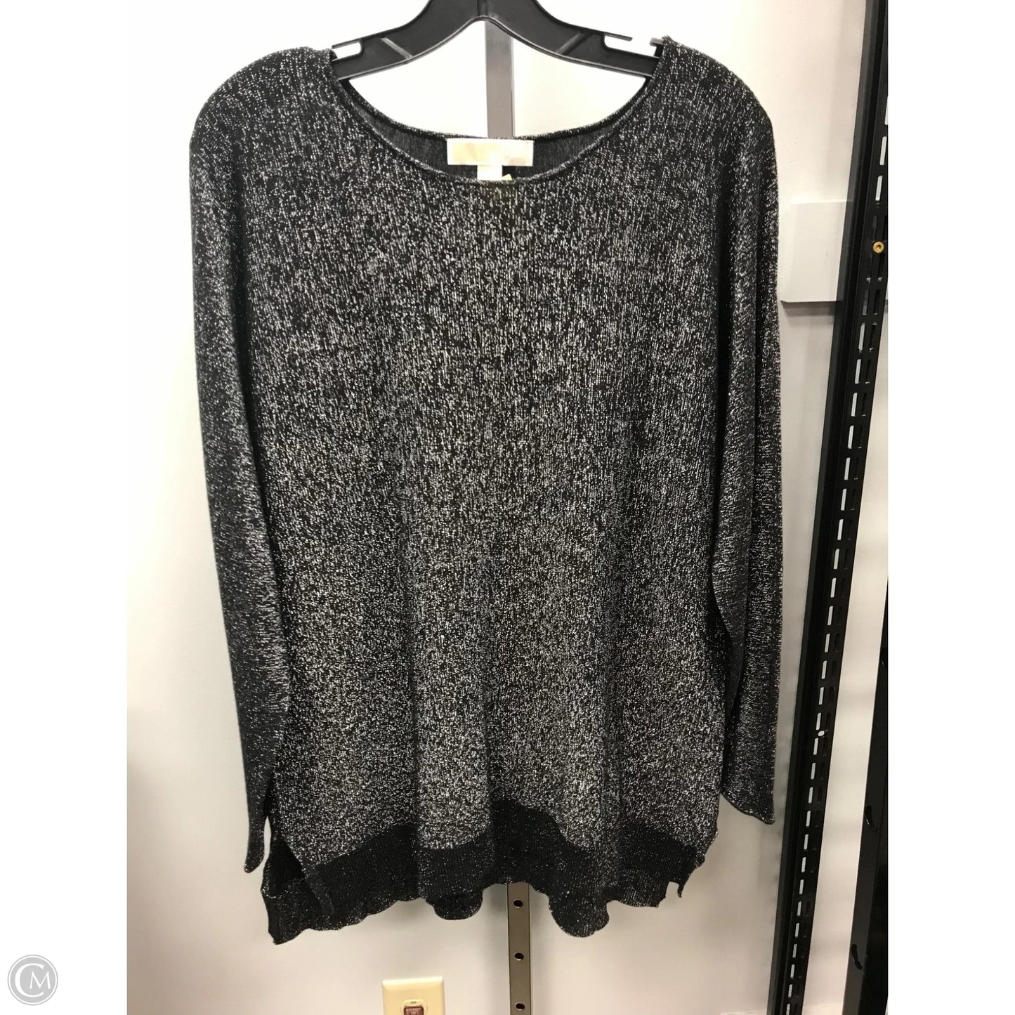 Top Long Sleeve By Michael By Michael Kors In Silver, Size: Xl