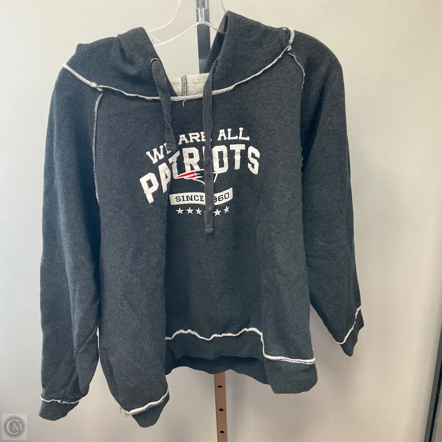 Sweatshirt Hoodie By Nfl In Grey, Size: 2x