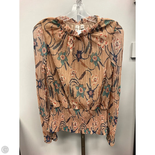Top Long Sleeve By Joie In Tan, Size: M