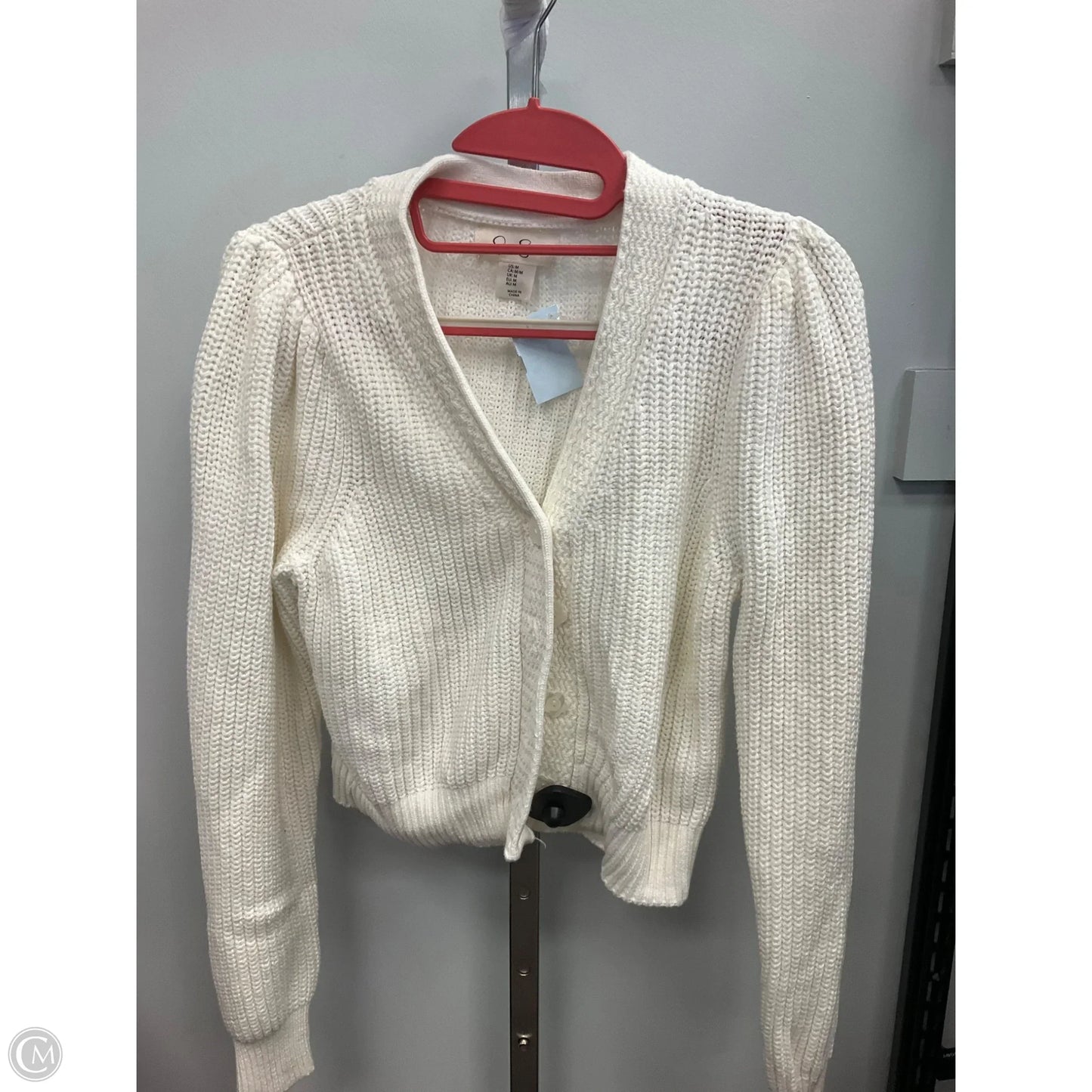 Sweater Cardigan By Jessica Simpson In White, Size: M