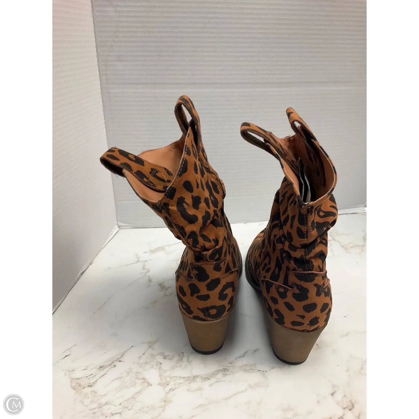 Boots Western By Clothes Mentor In Animal Print, Size: 9