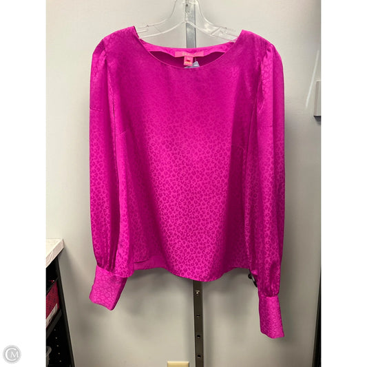 Top Long Sleeve Designer By Lilly Pulitzer In Animal Print, Size: M